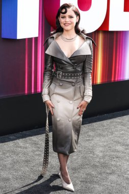 Markgong SS25 RTW ve Sheryl Lowe mücevherlerini giyen Amerikalı aktris Jenna Ortega Netflix Tudum 2025 'e ulaştı: 31 Mayıs 2025' te Inglewood, Los Angeles, Kaliforniya, ABD 'de düzenlenen canlı etkinlik.