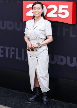 Kang Ae-shim Netflix Tudum 2025 'e ulaşır: 31 Mayıs 2025' te Inglewood, Los Angeles, Kaliforniya, ABD 'de düzenlenen canlı etkinlik.