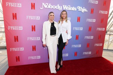 Amerikalı aktris, yapımcı ve yazar Erin Foster ve kız kardeşi / Amerikalı aktris ve yapımcı Sara Foster Netflix FYSEE LA 'ya geldiler. 1. Sezon ATAS (Televizyon Sanatları ve Bilimleri Akademisi) Emmy FYC Etkinliği 1 Haziran 2025