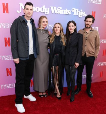 Timothy Simons, Justine Lupe, Kristen Bell, Jackie Tohn ve Adam Brody Netflix FYSEE LA 'ya geldiler. 1. Sezon ATAS Emmy FYC Etkinliği 1 Haziran 2025' de Akademi Film Müzesi 'nde gerçekleştirildi.