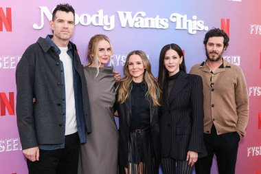 Timothy Simons, Justine Lupe, Kristen Bell, Jackie Tohn ve Adam Brody Netflix FYSEE LA 'ya geldiler. 1. Sezon ATAS Emmy FYC Etkinliği 1 Haziran 2025' de Akademi Film Müzesi 'nde gerçekleştirildi.