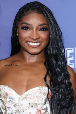 Amerikalı jimnastikçi Simone Biles, Netflix FYSEE LA - Simone Biles Rising 'Sezon 1 ATAS (Televizyon Sanatları ve Bilimleri Akademisi) Emmy FYC' ye (Düşünceleriniz İçin) 2 Haziran 2025 'te Hollywood Atletizm Kulübü' nde düzenlenen etkinliğe katıldı.                