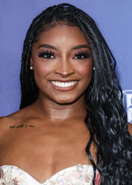 Amerikalı jimnastikçi Simone Biles, Netflix FYSEE LA - Simone Biles Rising 'Sezon 1 ATAS (Televizyon Sanatları ve Bilimleri Akademisi) Emmy FYC' ye (Düşünceleriniz İçin) 2 Haziran 2025 'te Hollywood Atletizm Kulübü' nde düzenlenen etkinliğe katıldı.                