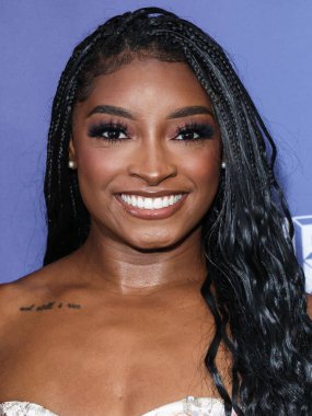 Amerikalı jimnastikçi Simone Biles, Netflix FYSEE LA - Simone Biles Rising 'Sezon 1 ATAS (Televizyon Sanatları ve Bilimleri Akademisi) Emmy FYC' ye (Düşünceleriniz İçin) 2 Haziran 2025 'te Hollywood Atletizm Kulübü' nde düzenlenen etkinliğe katıldı.                