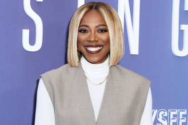 Nijeryalı-Amerikalı aktris ve komedyen Yvonne Orji, Netflix FYSEE LA - Simone Biles Rising 'Sezon 1 ATAS (Televizyon Sanatları ve Bilimleri Akademisi) Emmy FYC Etkinliği 2 Haziran 2025' te Hollywood Atletizm Kulübü 'nde gerçekleşti.       