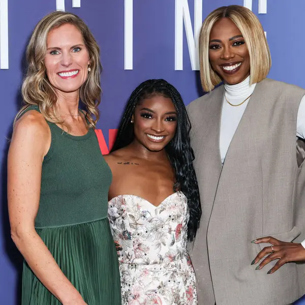Film yapımcısı Katie Walsh, Amerikalı jimnastikçi Simone Biles ve Nijeryalı-Amerikalı aktris ve komedyen Yvonne Orji Netflix FYSEE LA 'ya geldiler - Simone Biles Rising' Sezon 1 ATAS Emmy FYC Etkinliği 2 Haziran 2025 'de Hollywood Atletizm Kulübü' nde gerçekleşti.