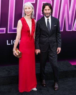 Alexandra Grant ve erkek arkadaşı, Kanadalı aktör, müzisyen Keanu Reeves, 3 Haziran 2025 'te Hollywood, LA, CA, ABD' de bulunan TCL Çin Tiyatrosu IMAX 'te düzenlenen Lionsgate' in 