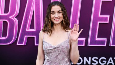 Özel yapım Louis Vuitton elbisesi giyen Kübalı aktris Ana de Armas, 3 Haziran 2025 'te Hollywood' daki TCL Çin Tiyatrosu IMAX 'te düzenlenen Lionsgate' in 