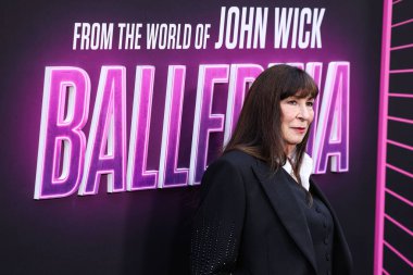 Amerikalı aktris, yönetmen ve model Anjelica Huston, 3 Haziran 2025 'te Hollywood, Los Angeles, Kaliforniya' da bulunan TCL Çin Tiyatrosu IMAX 'te düzenlenen Lionsgate' in 