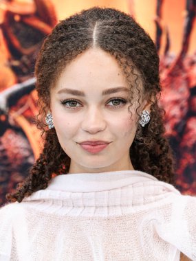 İngiliz aktris Nico Parker, 7 Haziran 2025 'te ABD' nin Los Angeles eyaletindeki Miracle Mile, Los Angeles, Kaliforniya, ABD 'de bulunan David Geffen Tiyatrosu' nda gerçekleştirilen Evrensel Resimler ve Rüya Çalışmaları Animasyonu 'nun Los Angeles prömiyerine geldi..