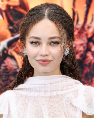 İngiliz aktris Nico Parker, 7 Haziran 2025 'te ABD' nin Los Angeles eyaletindeki Miracle Mile, Los Angeles, Kaliforniya, ABD 'de bulunan David Geffen Tiyatrosu' nda gerçekleştirilen Evrensel Resimler ve Rüya Çalışmaları Animasyonu 'nun Los Angeles prömiyerine geldi..