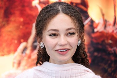 İngiliz aktris Nico Parker, 7 Haziran 2025 'te ABD' nin Los Angeles eyaletindeki Miracle Mile, Los Angeles, Kaliforniya, ABD 'de bulunan David Geffen Tiyatrosu' nda gerçekleştirilen Evrensel Resimler ve Rüya Çalışmaları Animasyonu 'nun Los Angeles prömiyerine geldi..