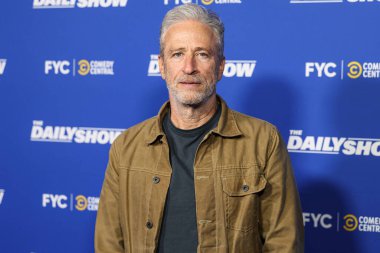 Amerikalı komedyen, yazar, yapımcı, yönetmen, aktör, siyaset yorumcusu, televizyon sunucusu Jon Stewart, Comedy Central 'ın The Daily Show ATAS Resmi Emmy FYC Gösteri Etkinliği' ne geldi.