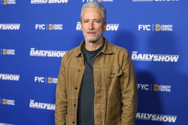 Amerikalı komedyen, yazar, yapımcı, yönetmen, aktör, siyaset yorumcusu, televizyon sunucusu Jon Stewart, Comedy Central 'ın The Daily Show ATAS Resmi Emmy FYC Gösteri Etkinliği' ne geldi.