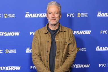 Amerikalı komedyen, yazar, yapımcı, yönetmen, aktör, siyaset yorumcusu, televizyon sunucusu Jon Stewart, Comedy Central 'ın The Daily Show ATAS Resmi Emmy FYC Gösteri Etkinliği' ne geldi.