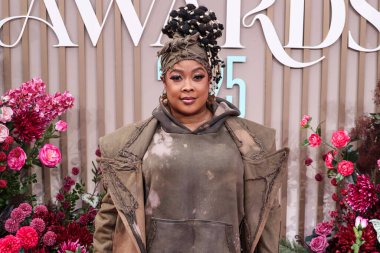 Da Brat, 9 Haziran 2025 tarihinde Los Angeles, Kaliforniya 'da Peacock Theater' da düzenlenen BET Ödülleri 'ne (25.. 