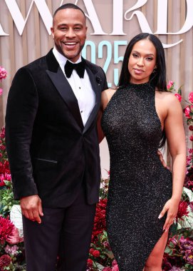 DeVon Franklin ve Maria Castillo, 9 Haziran 2025 'te Los Angeles, Kaliforniya' da Peacock Tiyatrosu 'nda düzenlenen BET Ödülleri' ne (25..