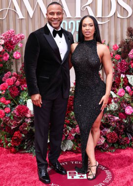 DeVon Franklin ve Maria Castillo, 9 Haziran 2025 'te Los Angeles, Kaliforniya' da Peacock Tiyatrosu 'nda düzenlenen BET Ödülleri' ne (25..