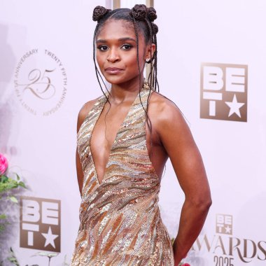 Dominique Thorne, 9 Haziran 2025 tarihinde Los Angeles, Kaliforniya 'da Peacock Tiyatrosu' nda düzenlenen BET Ödülleri 'ne (25.. 