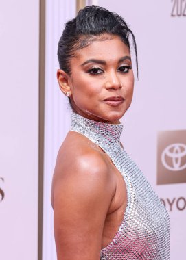 Eniko Parrish Hart, 9 Haziran 2025 tarihinde Los Angeles, Kaliforniya 'da Peacock Tiyatrosu' nda düzenlenen BET Ödülleri 'ne (25..