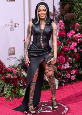 GloRilla, 9 Haziran 2025 'te Los Angeles, Kaliforniya' da Peacock Theater 'da düzenlenen BET Ödülleri' ne (25.. 