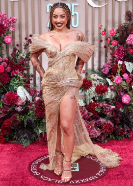 Kiana Lede, 9 Haziran 2025 'te Los Angeles, Kaliforniya' da Peacock Tiyatrosu 'nda düzenlenen BET Ödülleri' ne (25.. 