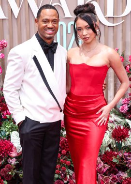 Terrence J ve kız arkadaşı Mikalah Sultan, 9 Haziran 2025 'te Los Angeles, Kaliforniya' da Peacock Tiyatrosu 'nda düzenlenen BET Ödülleri' ne (25..    