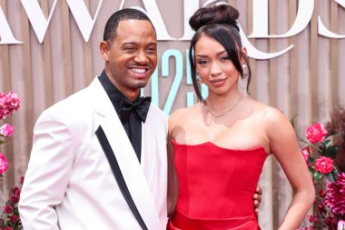 Terrence J ve kız arkadaşı Mikalah Sultan, 9 Haziran 2025 'te Los Angeles, Kaliforniya' da Peacock Tiyatrosu 'nda düzenlenen BET Ödülleri' ne (25..    