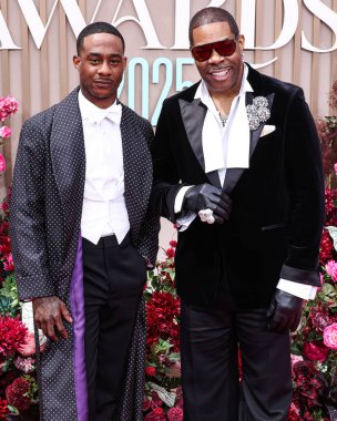 Trillian Wood-Smith ve Peder Busta Rhymes, 9 Haziran 2025 tarihinde Los Angeles, Kaliforniya 'da Peacock Tiyatrosu' nda düzenlenen BET Ödülleri 'ne (25..     