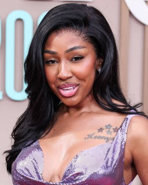 Yung Miami, 9 Haziran 2025 tarihinde Los Angeles, Kaliforniya 'da Peacock Theater' da düzenlenen BET Ödülleri 'ne (25.. 