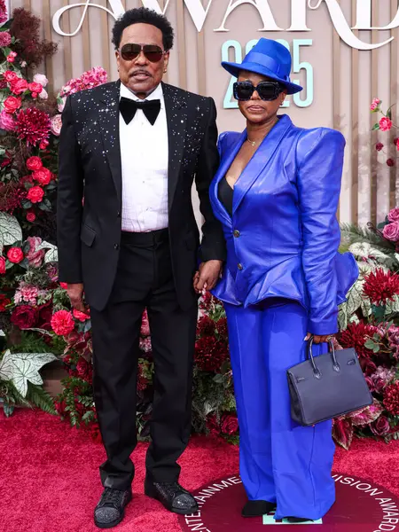 Charlie Wilson ve Shante Broadus, 9 Haziran 2025 'te Los Angeles, Kaliforniya' da Peacock Tiyatrosu 'nda düzenlenen BET Ödülleri' ne (25..