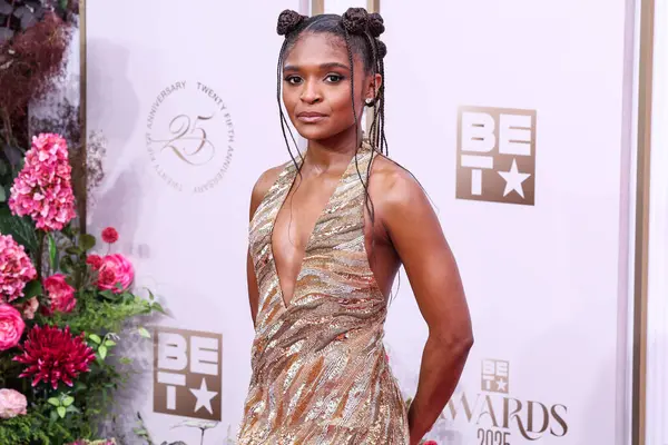 Dominique Thorne, 9 Haziran 2025 tarihinde Los Angeles, Kaliforniya 'da Peacock Tiyatrosu' nda düzenlenen BET Ödülleri 'ne (25.. 