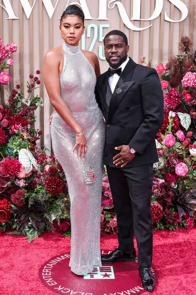 Eniko Parrish Hart ve kocası Kevin Hart, 9 Haziran 2025 'te Los Angeles, Kaliforniya' da Peacock Tiyatrosu 'nda düzenlenen BET Ödülleri' ne (25.. 
