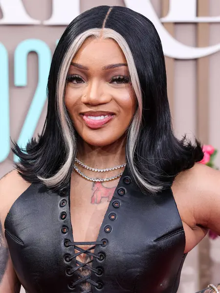 GloRilla, 9 Haziran 2025 'te Los Angeles, Kaliforniya' da Peacock Theater 'da düzenlenen BET Ödülleri' ne (25.. 