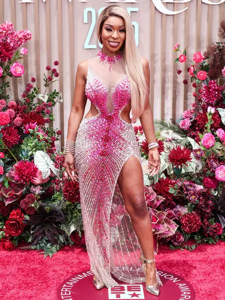Porscha Coleman, 9 Haziran 2025 tarihinde Los Angeles, Kaliforniya 'da Peacock Theater' da düzenlenen BET Ödülleri 'ne (25.. 