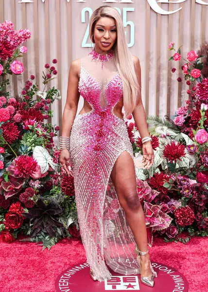 Porscha Coleman, 9 Haziran 2025 tarihinde Los Angeles, Kaliforniya 'da Peacock Theater' da düzenlenen BET Ödülleri 'ne (25.. 