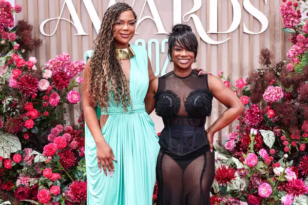 Riley Burruss ve annesi Kandi Burruss, 9 Haziran 2025 tarihinde Los Angeles, Kaliforniya 'da Peacock Tiyatrosu' nda düzenlenen BET Ödülleri 'ne (25..    