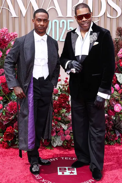 Trillian Wood-Smith ve Peder Busta Rhymes, 9 Haziran 2025 tarihinde Los Angeles, Kaliforniya 'da Peacock Tiyatrosu' nda düzenlenen BET Ödülleri 'ne (25..     