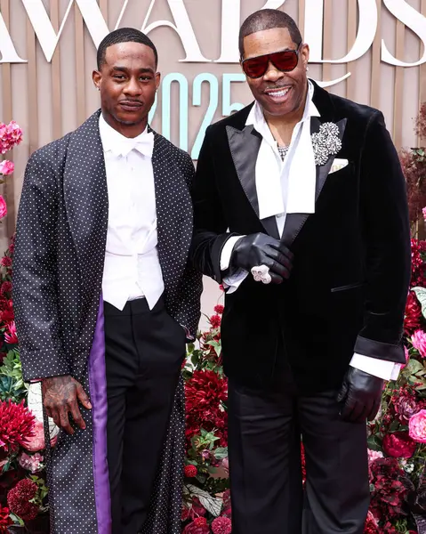 Trillian Wood-Smith ve Peder Busta Rhymes, 9 Haziran 2025 tarihinde Los Angeles, Kaliforniya 'da Peacock Tiyatrosu' nda düzenlenen BET Ödülleri 'ne (25..     