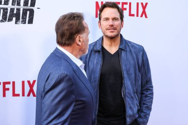 Avusturyalı ve Amerikalı aktör, eski Kaliforniya Valisi, iş adamı, eski politikacı ve eski profesyonel vücut geliştirici Arnold Schwarzenegger ve Amerikalı aktör Chris Pratt Netflix 'in' FUBAR 'ikinci sezonunun Los Angeles Premiere' ine geldiler. 