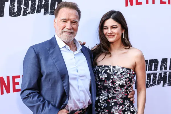 Avusturyalı ve Amerikalı aktör, eski Kaliforniya Valisi, iş adamı, eski politikacı ve eski profesyonel vücut geliştirici Arnold Schwarzenegger ve Amerikalı aktris Monica Barbaro Netflix 'in' FUBAR 'ikinci sezonunun Los Angeles Premiere' ine geldiler.