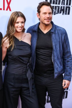Amerikalı yazar, girişimci ve hayvan hakları savunucusu Katherine Schwarzenegger ve kocası / Amerikalı aktör Chris Pratt Netflix 'in' FUBAR 'ikinci sezonunun Los Angeles galasına 11 Haziran 2025' de Hollywood, LA, CA