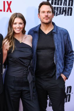 Amerikalı yazar, girişimci ve hayvan hakları savunucusu Katherine Schwarzenegger ve kocası / Amerikalı aktör Chris Pratt Netflix 'in' FUBAR 'ikinci sezonunun Los Angeles galasına 11 Haziran 2025' de Hollywood, LA, CA