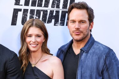 Amerikalı yazar, girişimci ve hayvan hakları savunucusu Katherine Schwarzenegger ve kocası / Amerikalı aktör Chris Pratt Netflix 'in' FUBAR 'ikinci sezonunun Los Angeles galasına 11 Haziran 2025' de Hollywood, LA, CA