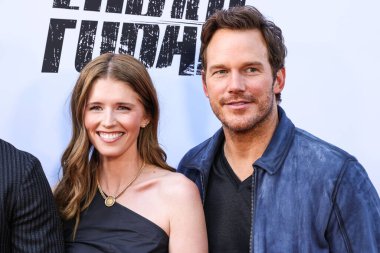 Amerikalı yazar, girişimci ve hayvan hakları savunucusu Katherine Schwarzenegger ve kocası / Amerikalı aktör Chris Pratt Netflix 'in' FUBAR 'ikinci sezonunun Los Angeles galasına 11 Haziran 2025' de Hollywood, LA, CA
