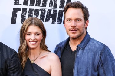 Amerikalı yazar, girişimci ve hayvan hakları savunucusu Katherine Schwarzenegger ve kocası / Amerikalı aktör Chris Pratt Netflix 'in' FUBAR 'ikinci sezonunun Los Angeles galasına 11 Haziran 2025' de Hollywood, LA, CA