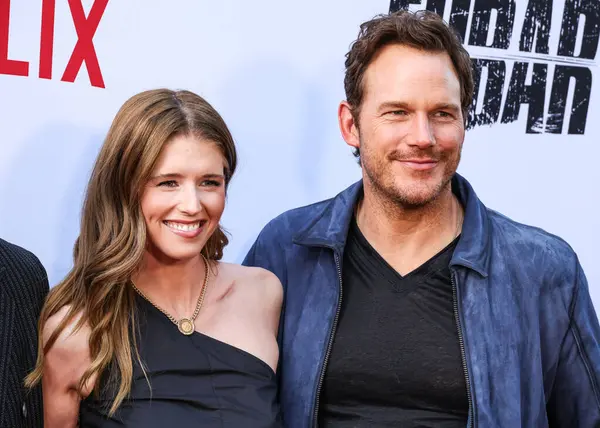 Amerikalı yazar, girişimci ve hayvan hakları savunucusu Katherine Schwarzenegger ve kocası / Amerikalı aktör Chris Pratt Netflix 'in' FUBAR 'ikinci sezonunun Los Angeles galasına 11 Haziran 2025' de Hollywood, LA, CA