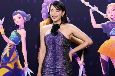 Amerikalı aktris, şarkıcı ve model Arden Cho, Netflix 'in 16 Haziran 2025' te Hollywood, Los Angeles, Kaliforniya, ABD 'de düzenlenen Netflix Tudum Theater' daki 'KPop Demon Hunters' özel gösterimine geldi..