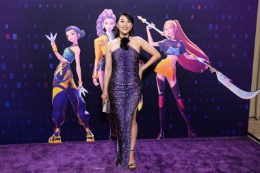 Amerikalı aktris, şarkıcı ve model Arden Cho, Netflix 'in 16 Haziran 2025' te Hollywood, Los Angeles, Kaliforniya, ABD 'de düzenlenen Netflix Tudum Theater' daki 'KPop Demon Hunters' özel gösterimine geldi..