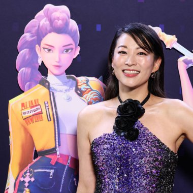 Amerikalı aktris, şarkıcı ve model Arden Cho, Netflix 'in 16 Haziran 2025' te Hollywood, Los Angeles, Kaliforniya, ABD 'de düzenlenen Netflix Tudum Theater' daki 'KPop Demon Hunters' özel gösterimine geldi..